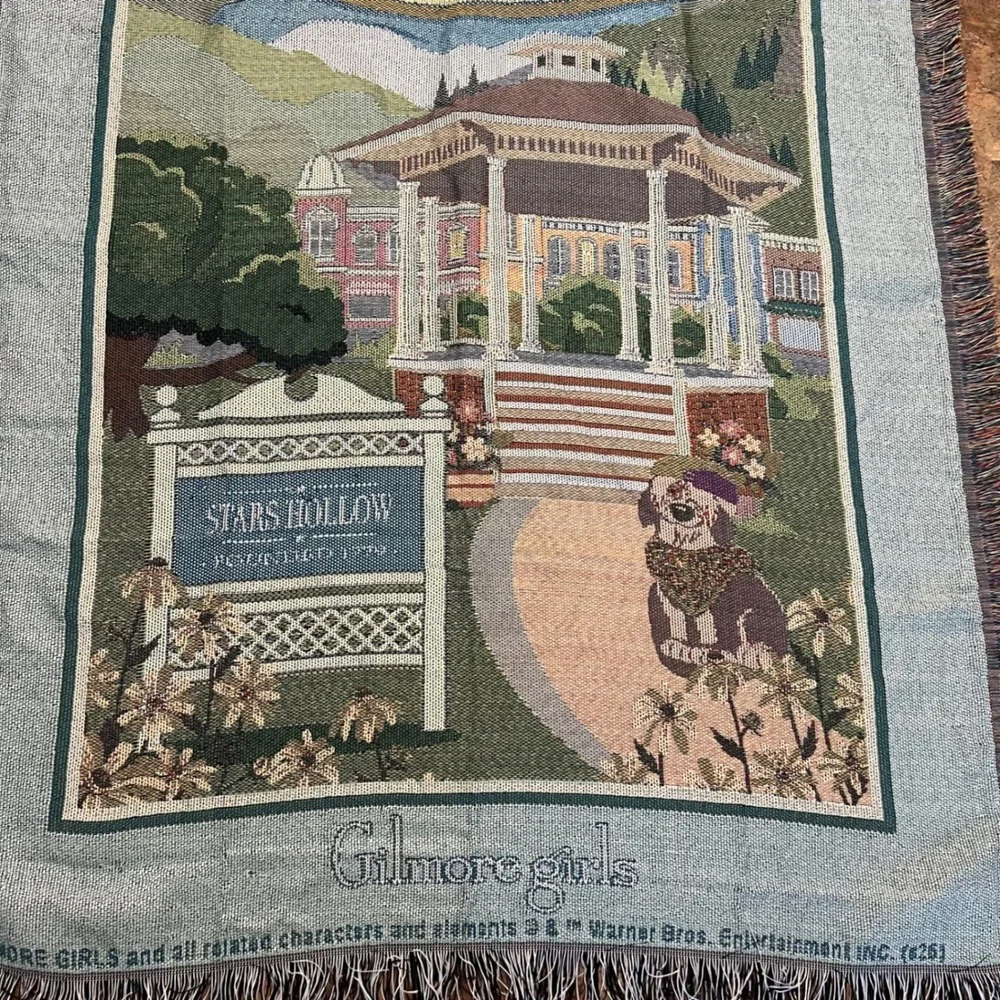 Gilmore Girls Stars Hollow Woven Tapestry Throw Blanket Northwest Group Postcard